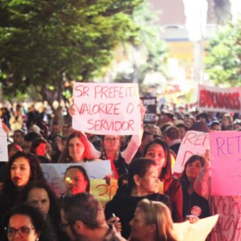 Ato do Sindserv reúne 500 pessoas em Santo André