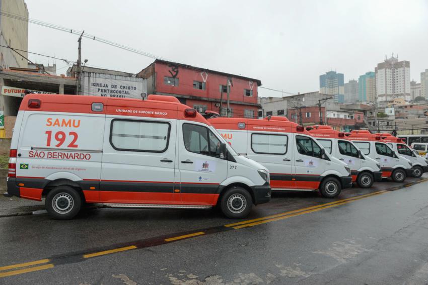 São Bernardo apresenta novas ambulâncias do Samu