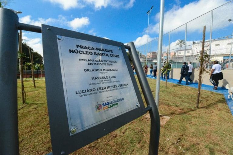 Região do Pós-Balsa recebe 19ª Praça-Parque de S.Bernardo