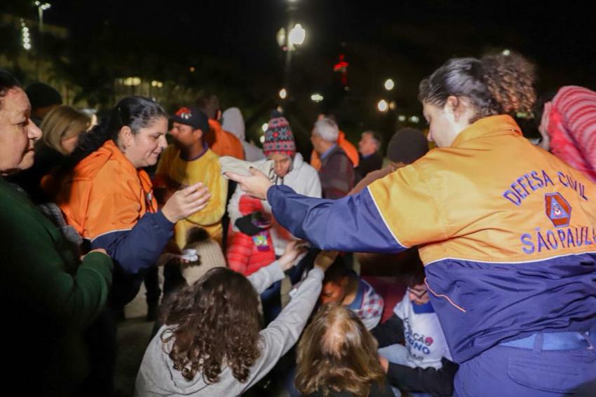 Estado faz Operação Inverno Solidário em São Paulo