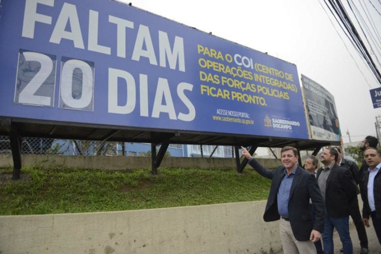 Morando anuncia que Doria inaugura COI em S.Bernardo dia 15 de outubro