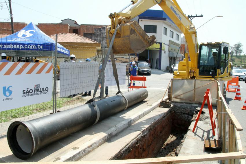 Sabesp inicia em Sto.André obra que ampliará abastecimento para 280 mil pessoas