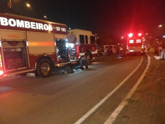 Motorista perde o controle da moto e cai de um viaduto de 25 m em Sto.André