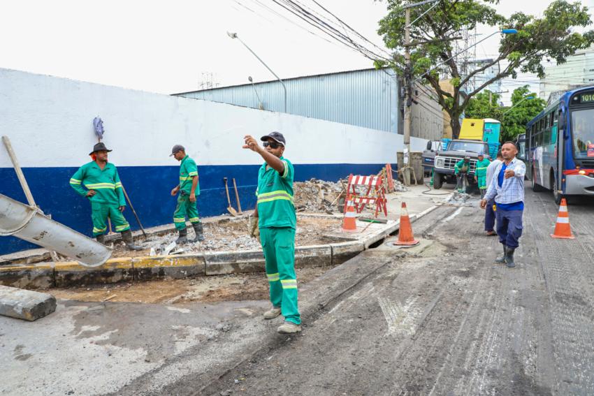 S.Caetano cria faixa exclusiva para ônibus e caminhões no início da Rua Amazonas