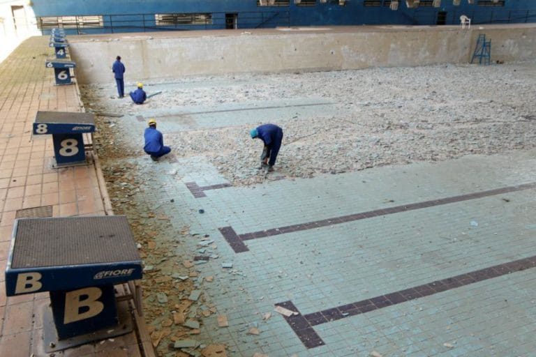 Sto.André faz obras para reabrir piscina olímpica do ginásio Dell’Antonia