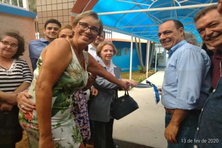 Auricchio reinaugura escola e entrega Praça no Jardim São Caetano