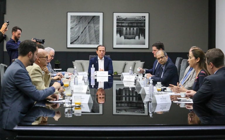 Doria recebe Chefes de Poderes do Estado para alinhar enfrentamento ao coronavírus