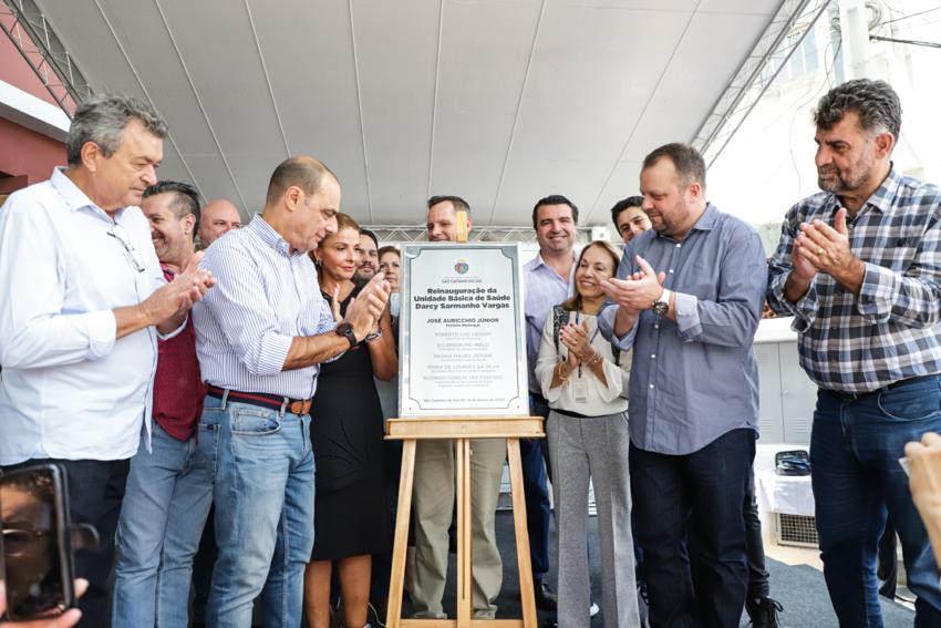 Auricchio entrega UBS do Bairro Mauá ampliada e com consultório odontológico