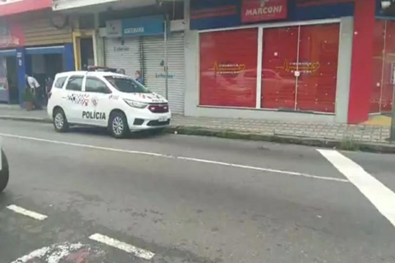 Ladrões arrombam parede, tentam furtar lotérica e são presos em Sto.André