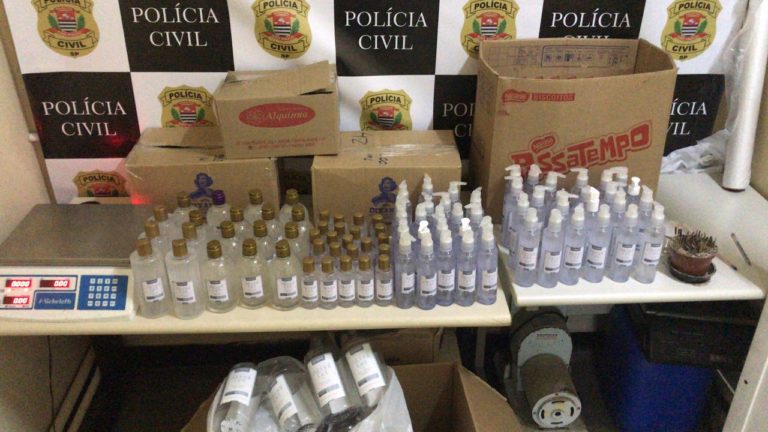 Dise de Sto.André prende dono de farmácia que comercializava álcool em gel irregular
