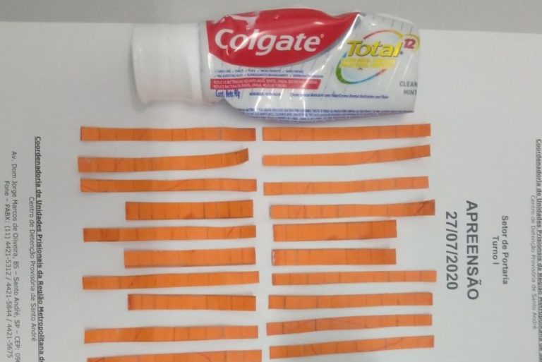 Mãe envia droga em tubo de creme dental ao filho preso no CDP de Sto.André
