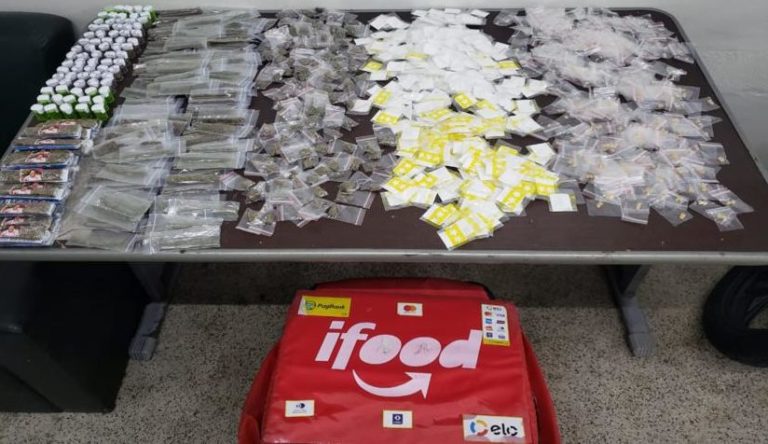 Falso entregador de Ifood é preso com entorpecentes em Diadema