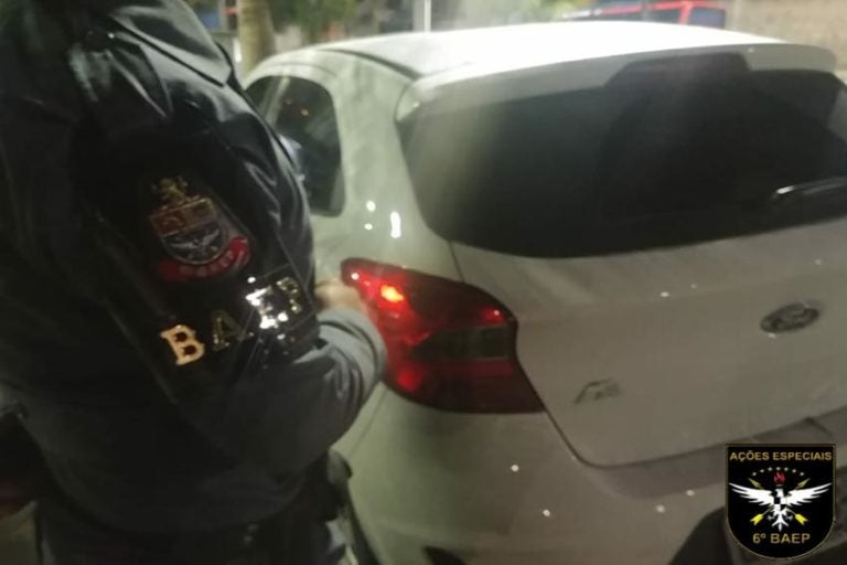 Baep prende jovem e recupera carro furtado em Sto.André