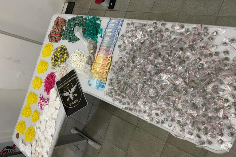 Baep detém bandido e apreende 2 mil porções de drogas em São Bernardo