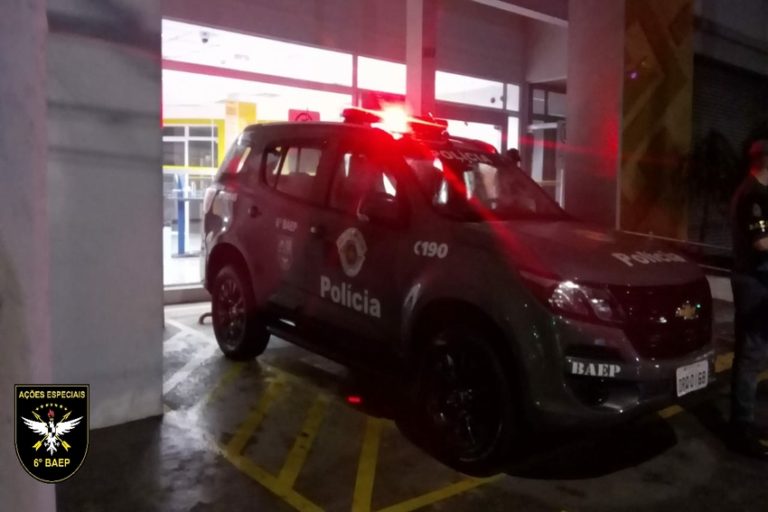 Baep prende dupla após furto ao Banco do Brasil em S.Bernardo; Veja vídeo