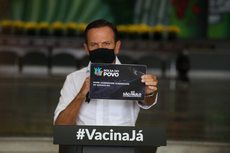 Doria cria o Bolsa do Povo com investimento social de R$ 1 bilhão para 2021