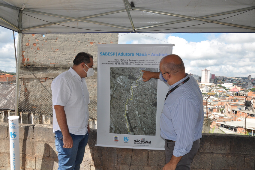 Sabesp inicia mais uma obra para melhorar abastecimento em Mauá