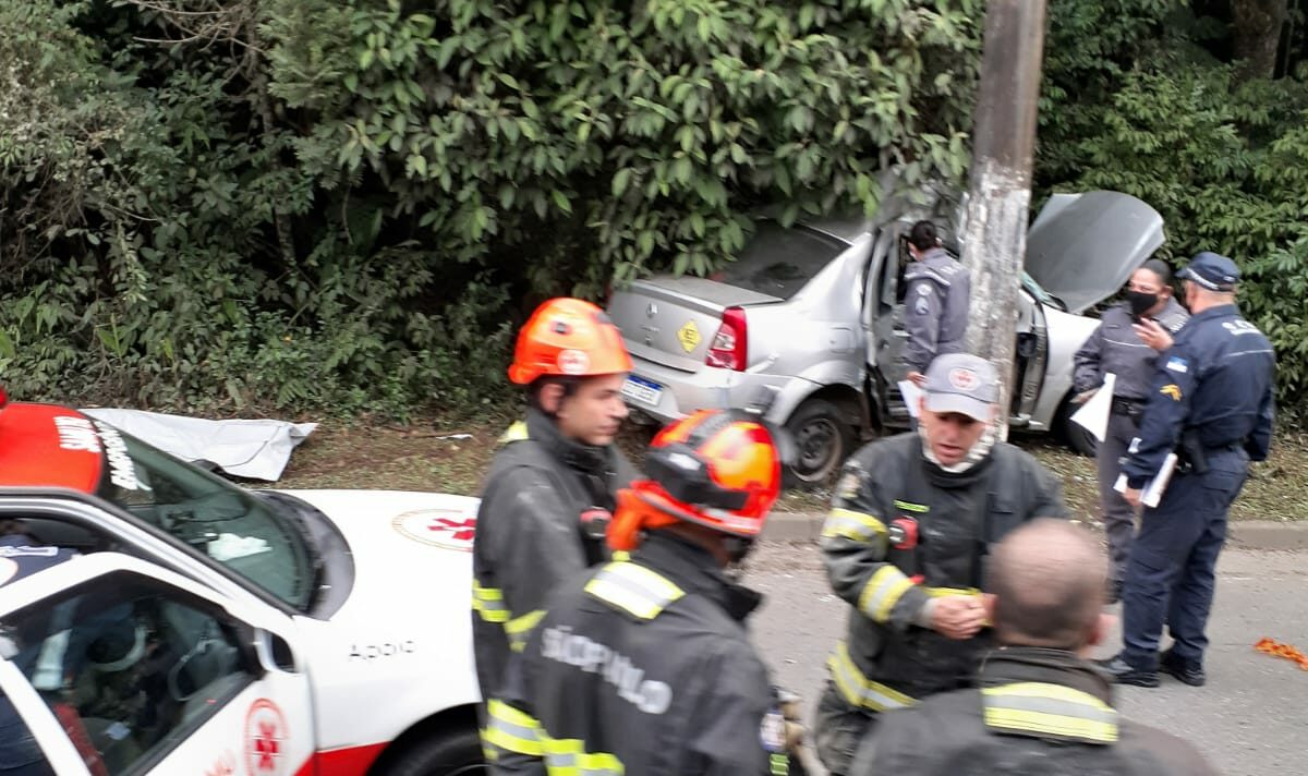 Esposa morre e marido fica ferido em acidente de trânsito em Santo André