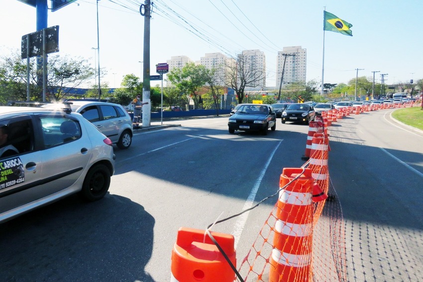 Parte da av. Giovanni Battista Pirelli é interditada no sentido Centro de Sto.André