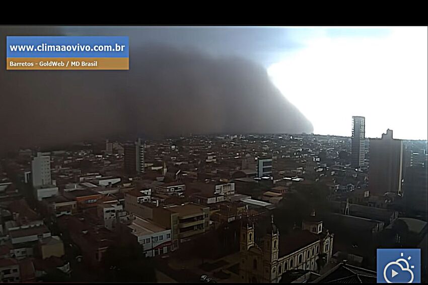 Vídeo: Tempestade de areia atinge cidades do interior de São Paulo