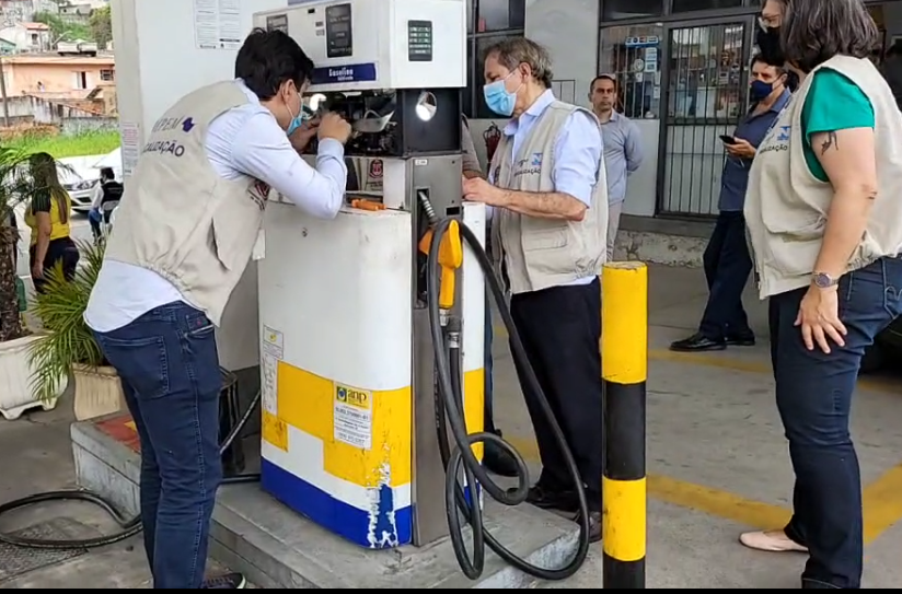 operação em posto de gasolina de santo andré