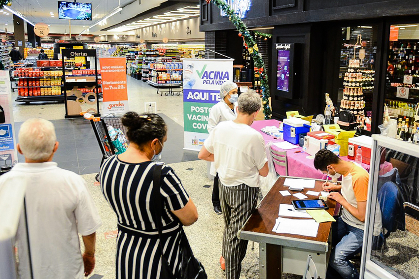 posto volante em supermercado