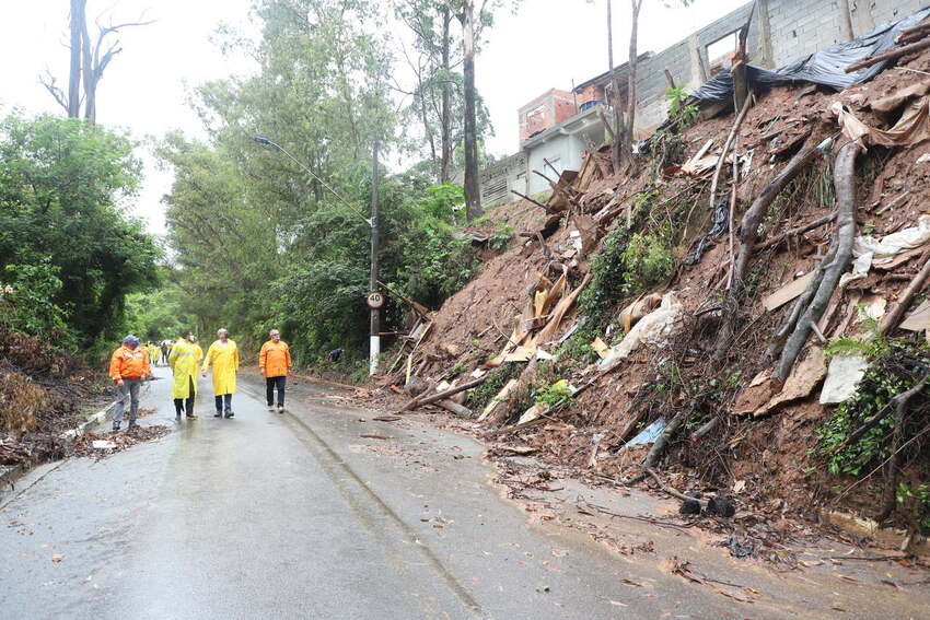 Diadema interdita nove casas após deslizamentos no fim de semana