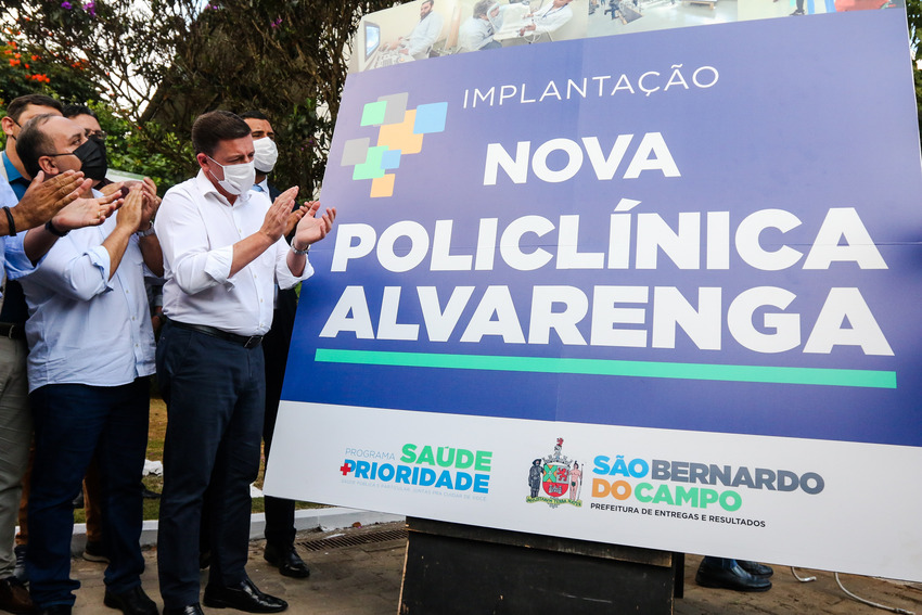 Morando assina ordem de serviço para implantação da Policlínica Alvarenga