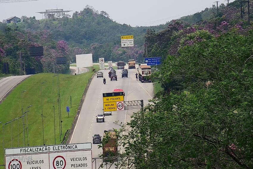 Via Anchieta e Interligação Planalto têm congestionamento sentido Litoral