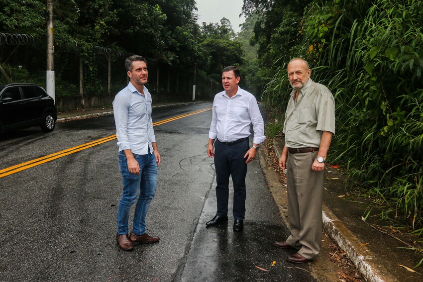 Orlando Morando entrega obras de recuperação da Estrada Marco Polo