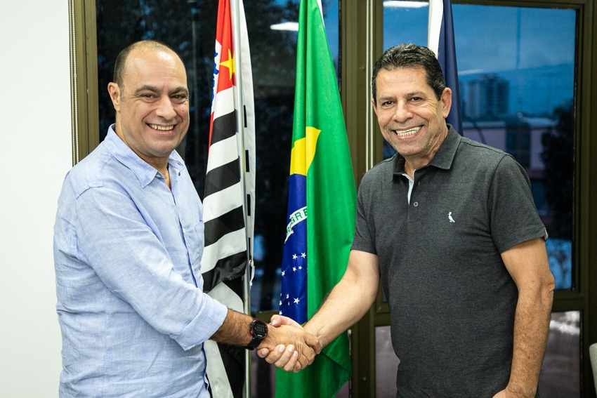 prefeito Auricchio e vereador Gilberto Costa