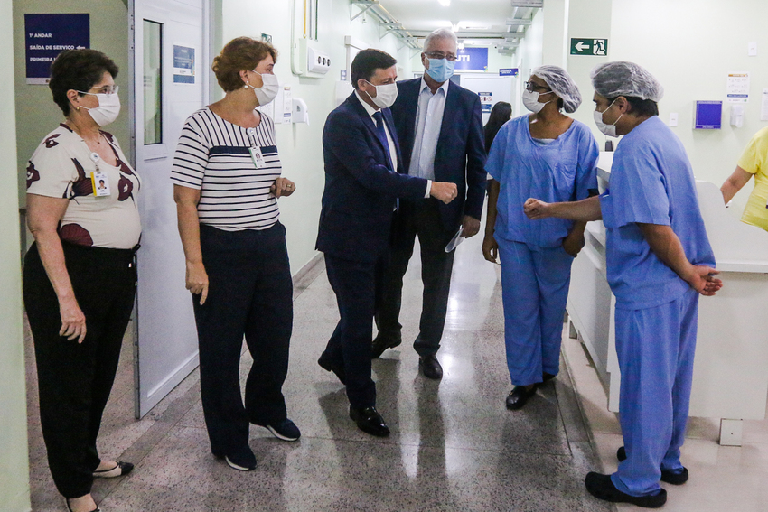 prefeito orlando morando no hospital Anchieta