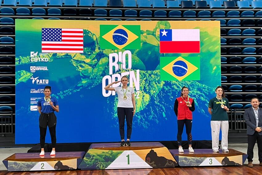 Atletas de S.Caetano ganham 9 medalhas para o Brasil no Rio Open de Taekwondo