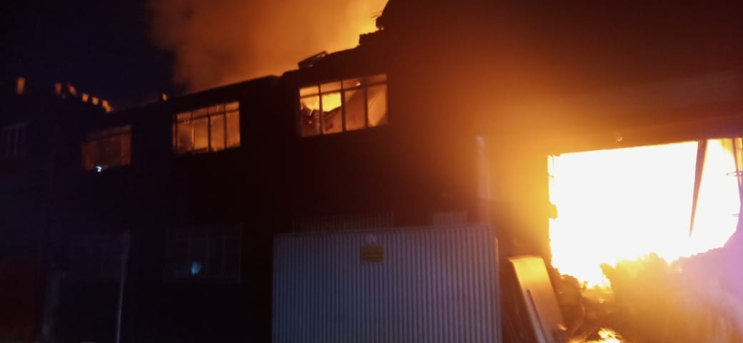 incêndio em galpão