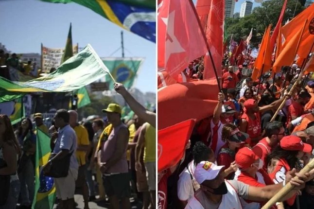 manifestações no país a favor e contra o governo