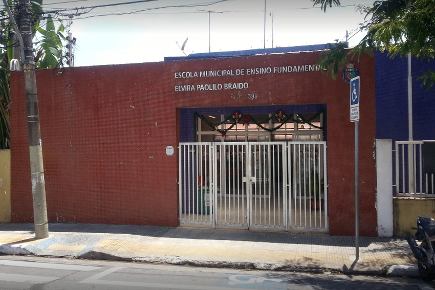 fachada da escola olyntho voltarelli filho