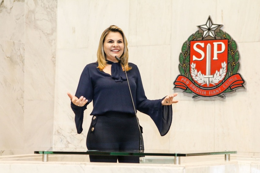 deputada carla morando na Assembleia