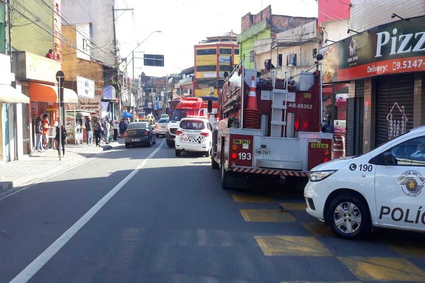 viaturas da OM e do Corpo de Bombeiros