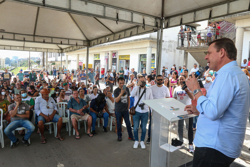 prefeito Orlando Morando no Jardim Silvina