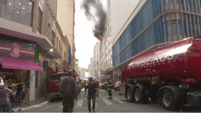 incêndio em prédio da Barão de Duprat