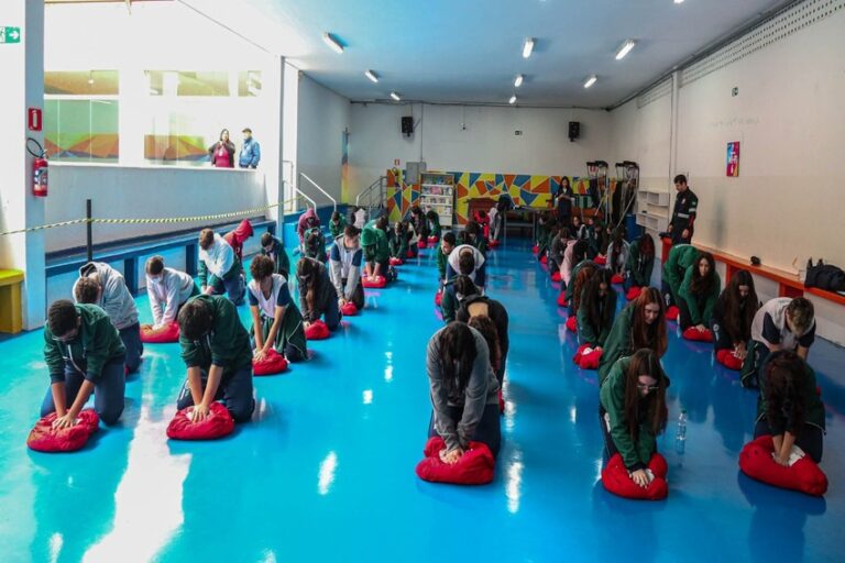 alunos no dia do coroação
