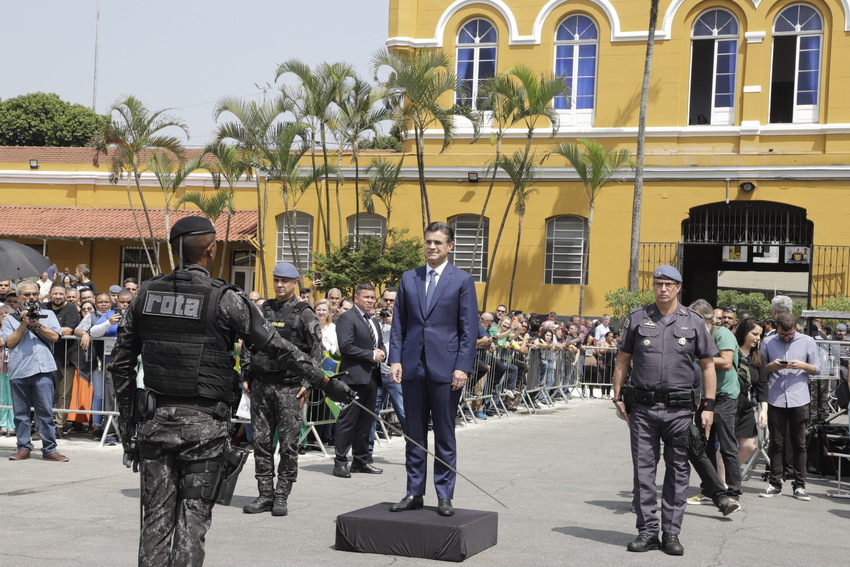 Rodrigo Garcia participa do aniversário de 52 anos da Rota; Veja vídeo