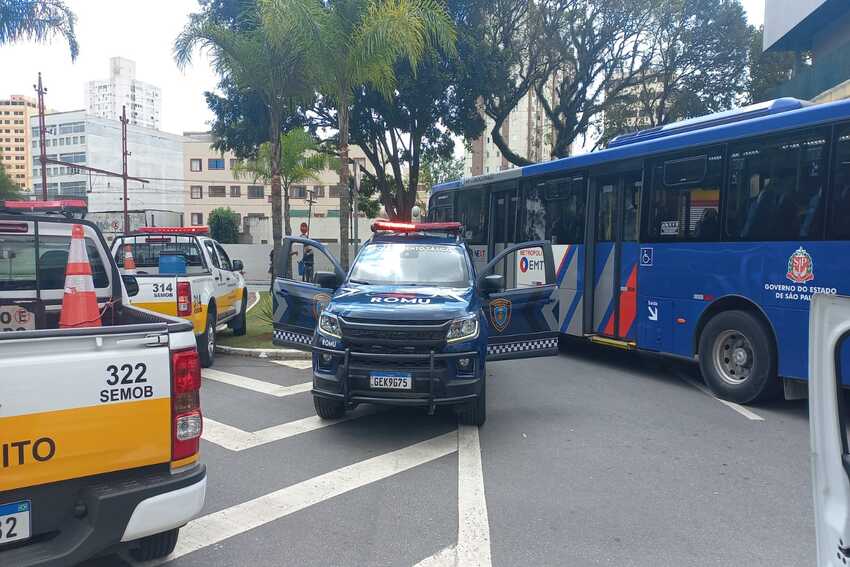 viatura da GCM em ocorrência