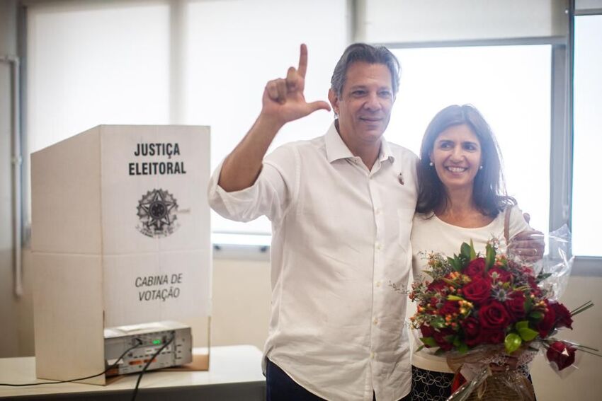 Fernando Haddad e esposa