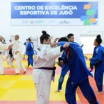 judocas durante luta