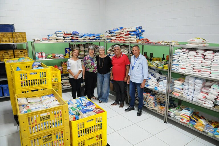 alimentos arrecadados em Diadema