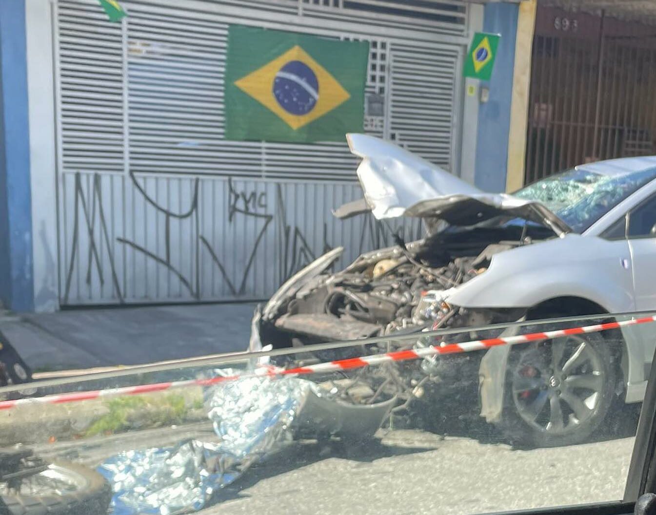 Bandido sofre grave acidente após roubar moto em Santo André  