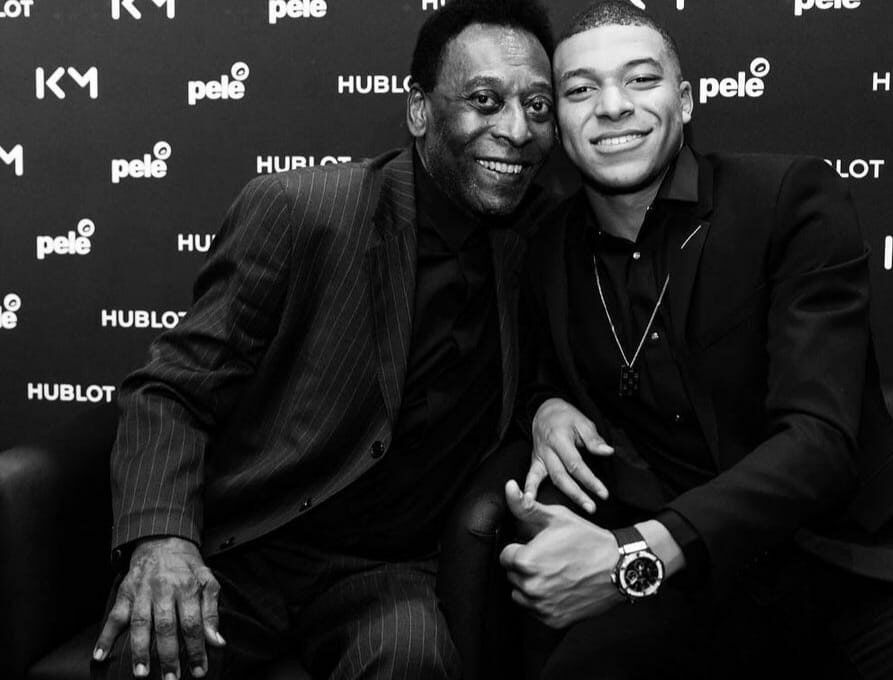 Pelé e Kylian Mbappé