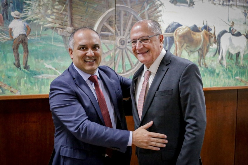 Marcelo Lima se encontra com Geraldo Alckmin em Brasília