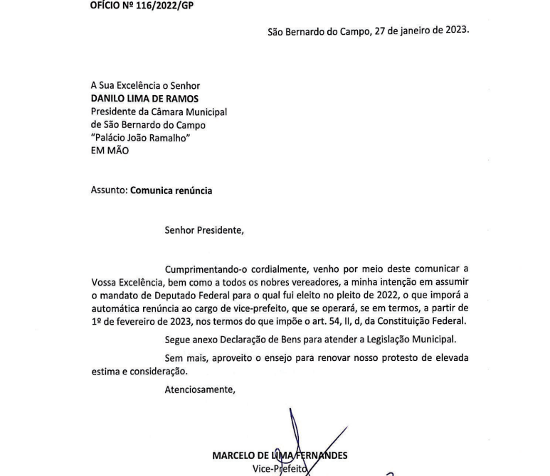 carta renúncia